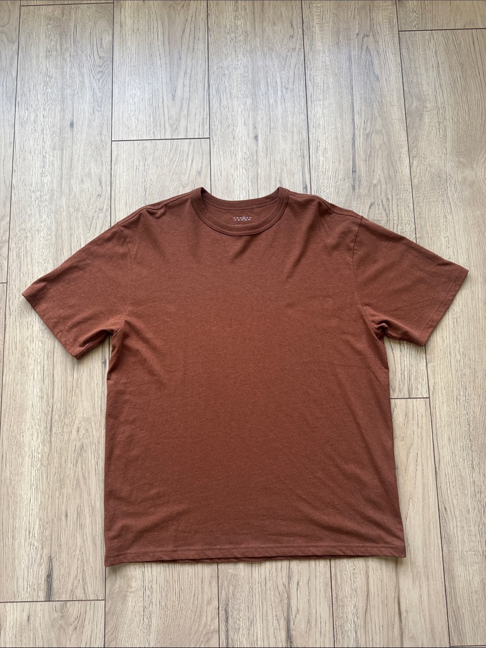 Everlane Unisex Brown Crew Neck T-Shirt E4 Hemp and Organic Cotton Short Sleeve - Picture 2 of 8